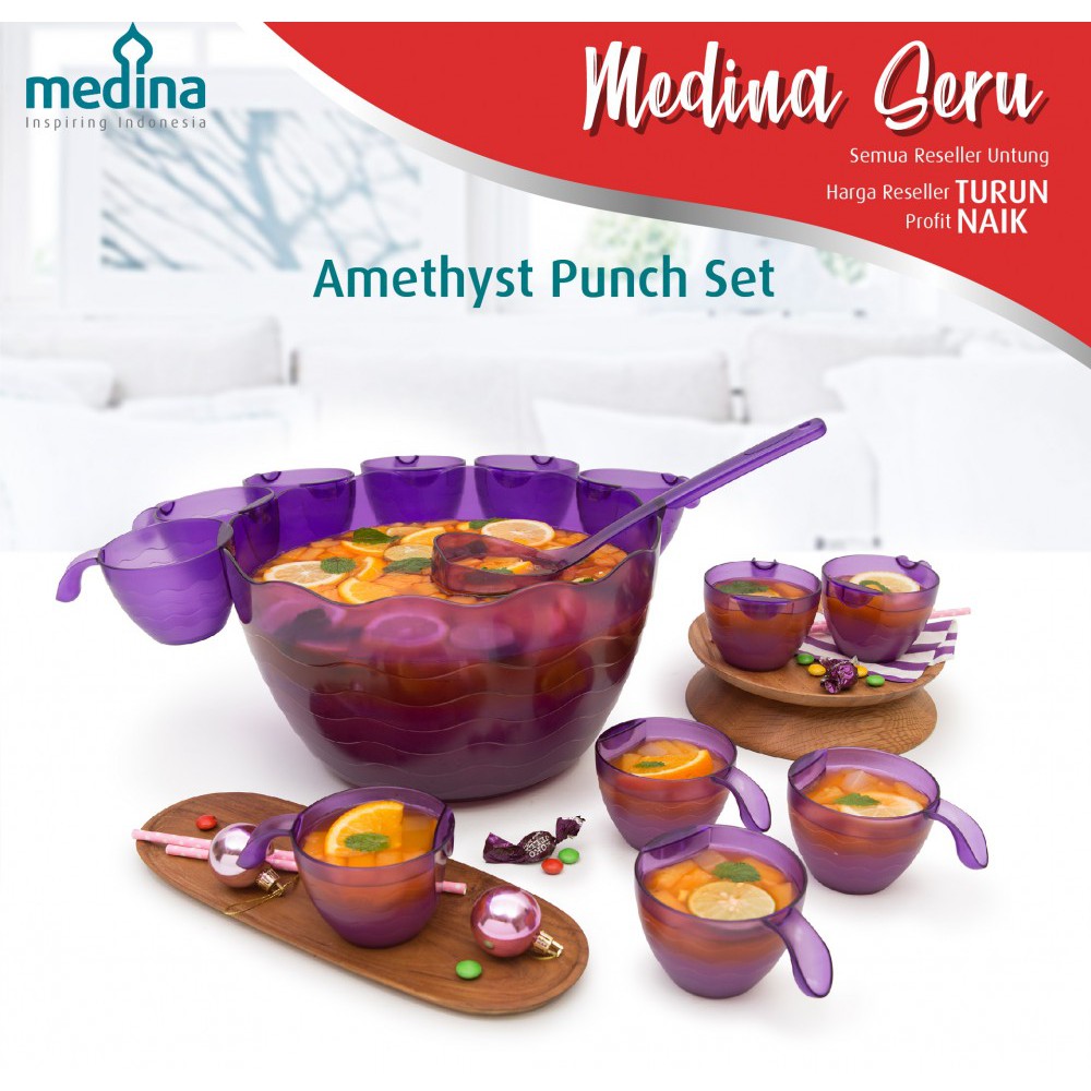 

Medina Amethyst Punch Set