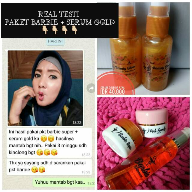 Paket Barbie skincare theraskin