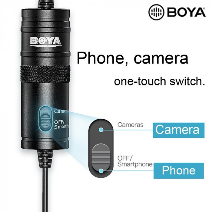 BOYA BY-M1DM Dual Lavalier Universal Microphone for Smartphone &amp; Camera