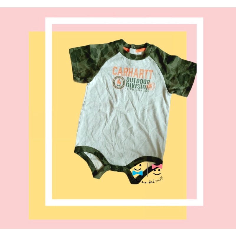 Jumper carhartt lengan pendek/Romper carhartt army/Bodysuit bayi laki-laki/Jumper anak