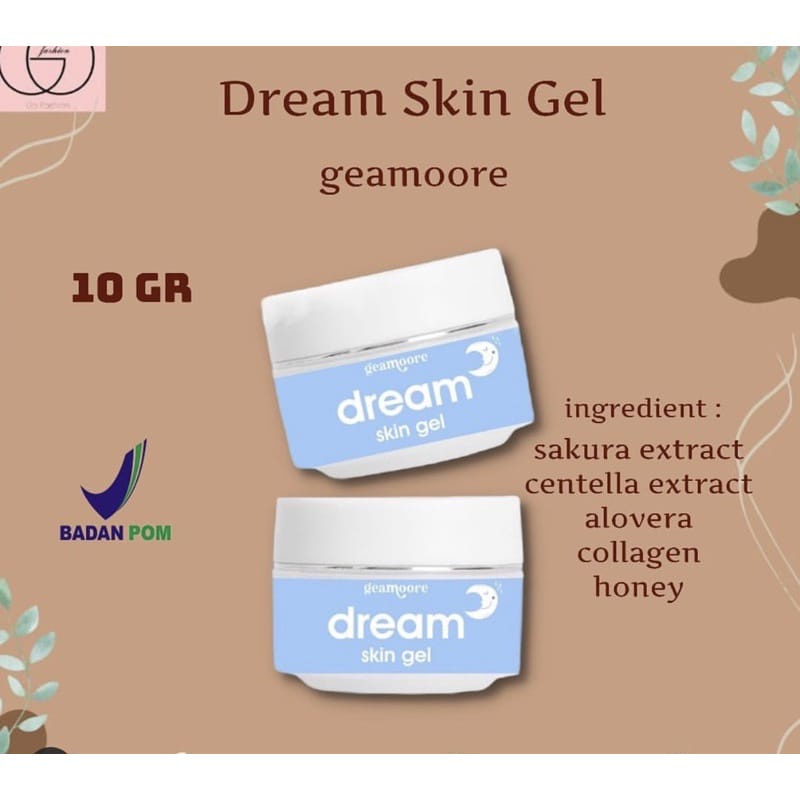 DREAM SKIN GEL RED JELLY BY GEAMOORE / CREAM MALAM /MOISTURIZER / SLEEP MASK