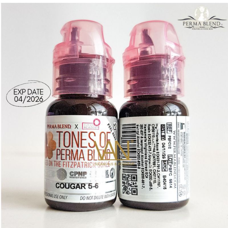 TINTA SULAM ALIS PERMABLEND FITZPATRICK COUGAR 15 ML/EXP 2025