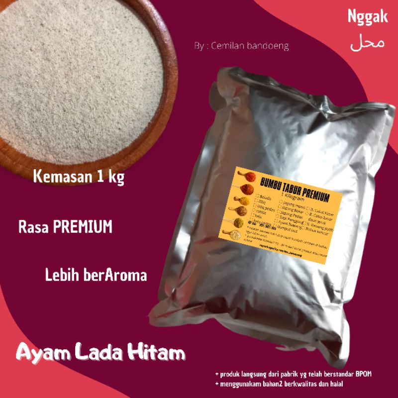 BUMBU TABUR PREMIUM RASA AYAM LADA HITAM 1 KG