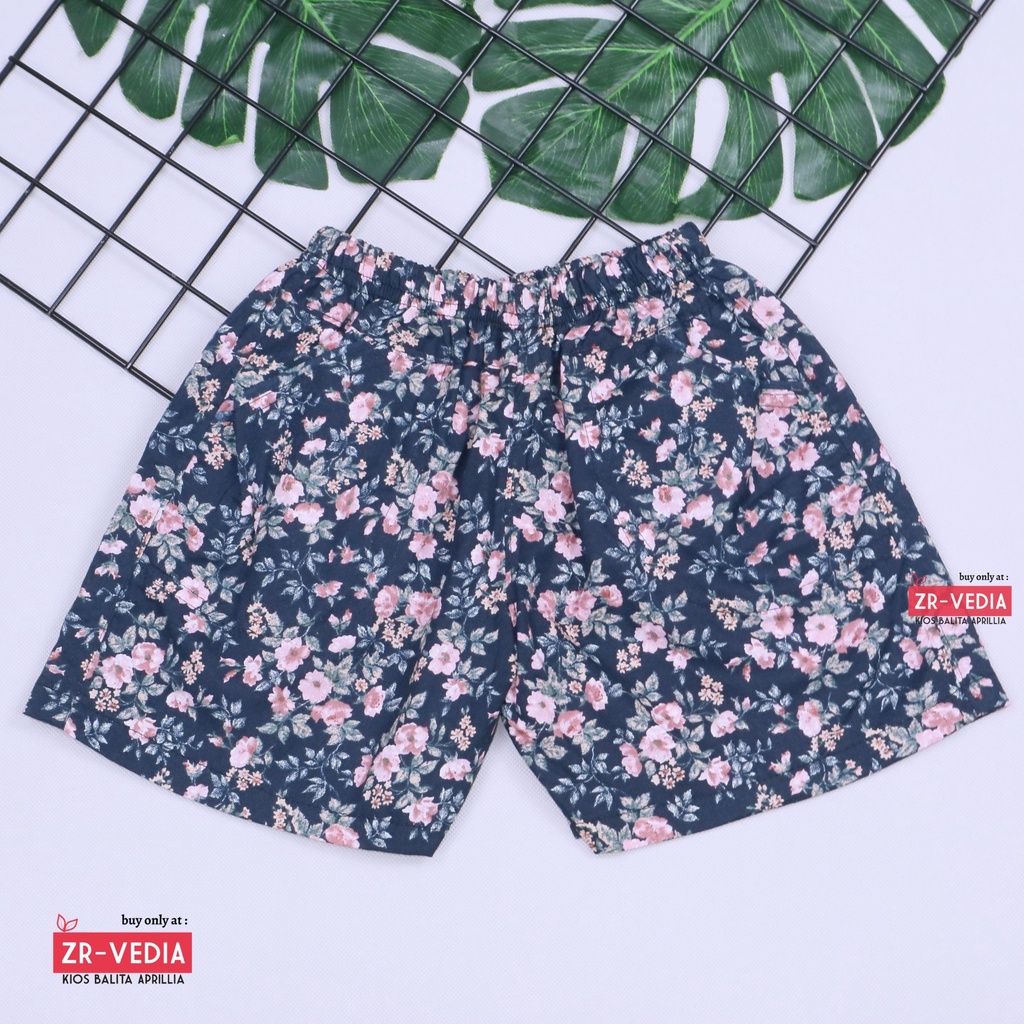 (Kode Z) Celana Anak uk 2-3 Tahun / Short Pants Anak Pendek Kids Cewek Flower Perempuan Murah Adem