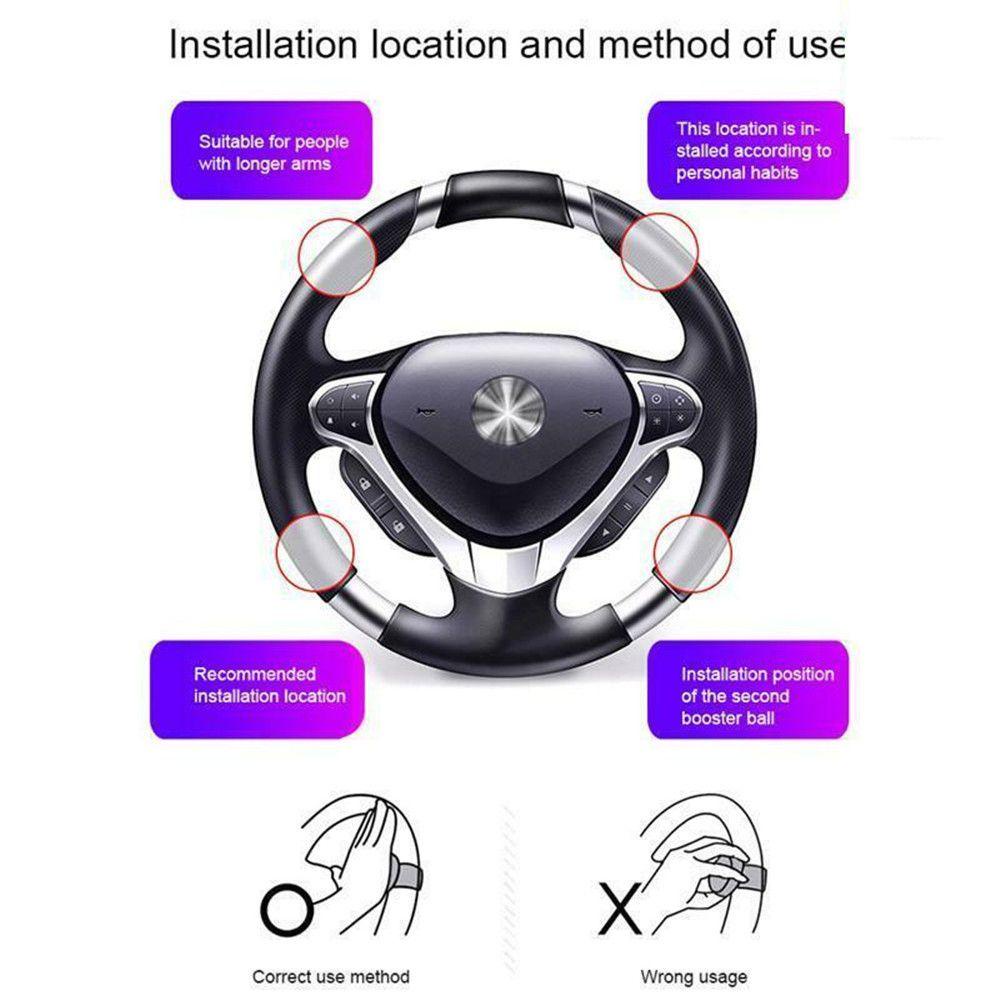 Solighter Knob Setir Mobil Spinner Drive Auxiliary