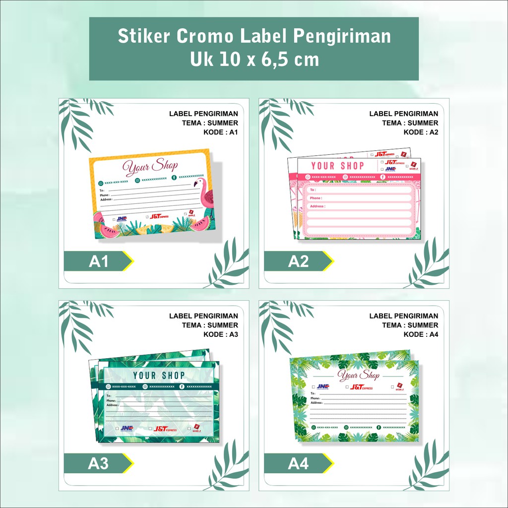 

FREE DESAIN!! Stiker alamat label pengiriman olshop Uk 10x6,5cm | sticker olshop | stiker