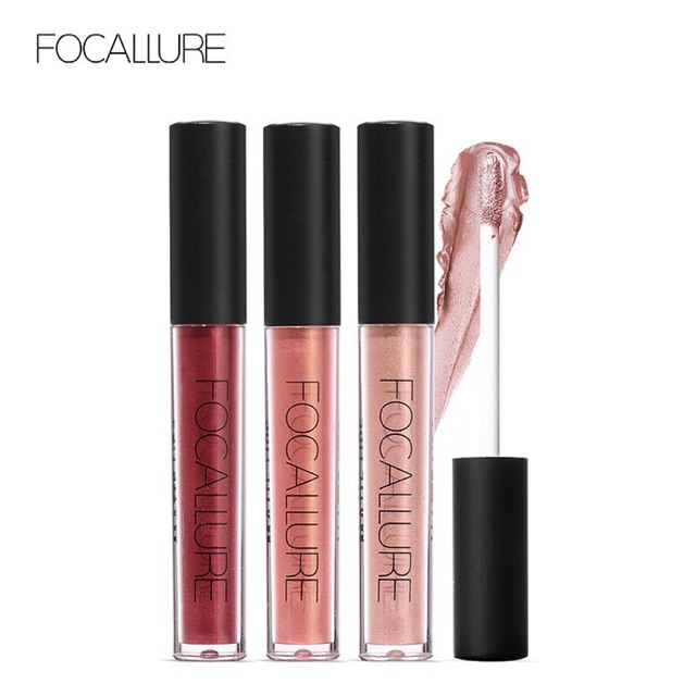 FOCALLURE Lipstik Cair 10 Warna Metalik