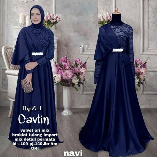 GROSIR GAMIS ORI BROKAT DRESS BROKAT CAVLIN GAUN BROKAT