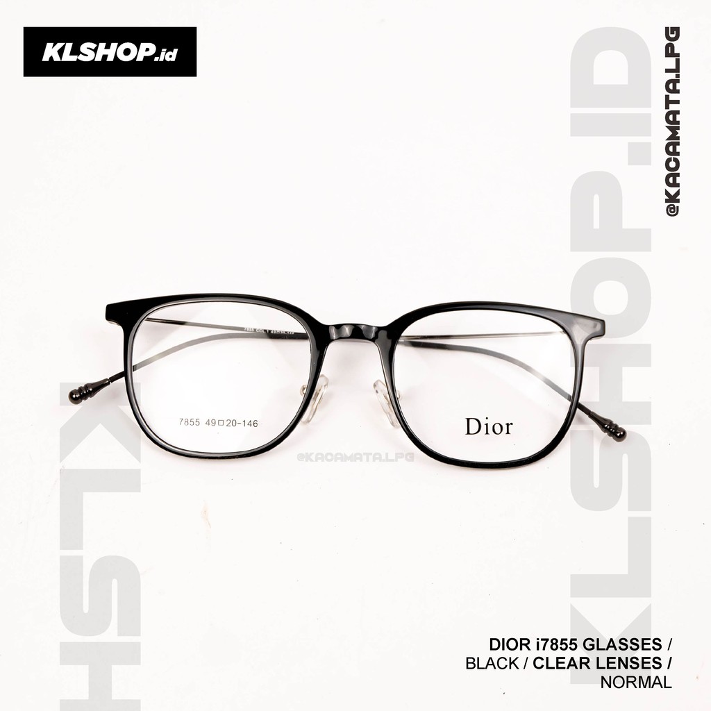 KACAMATA KOTAK SIMMPLE HITAM DIOR i7855 MIZZO