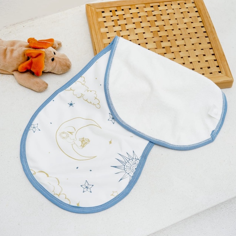 Cozy by Chloe Burpy Bib - Burp Bib Bamboo cotton muslin Burp Tatakan Iler Anak Bayi Celemek Makan Bayi