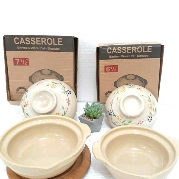MANGKOK SAPO CASSEROLE CEPER BAHAN KERAMIK YOSHIKAWA
