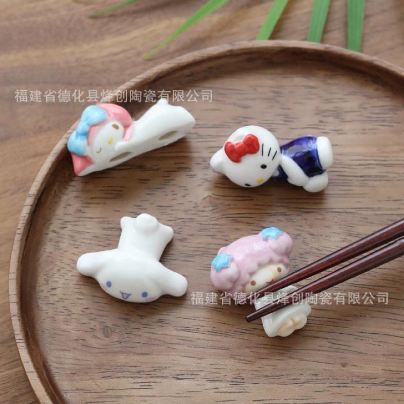 Set Chopstick Rest Tatakan Sumpit Aneka Karakter