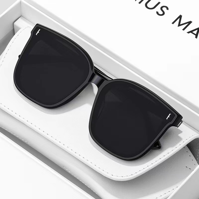 Kacamata Wanita Pria Optik Anti Sunglass Dengan INS Fashion Square Besi Frame