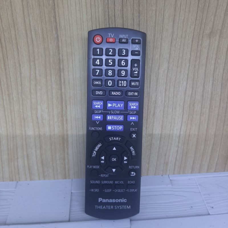 REMOTE REMOT HOME TEATER PANASONIC ORIGINAL ASLI