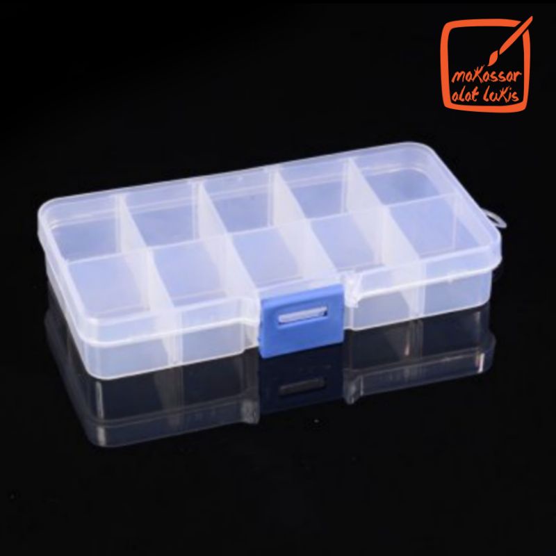 

Empty Plastic Transparant Box 10 Slot