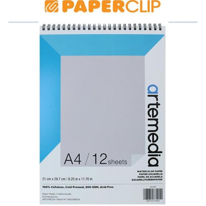 

Buku Gambar Watercolor Pad Artemedia A4 200Gsm 12S 201102