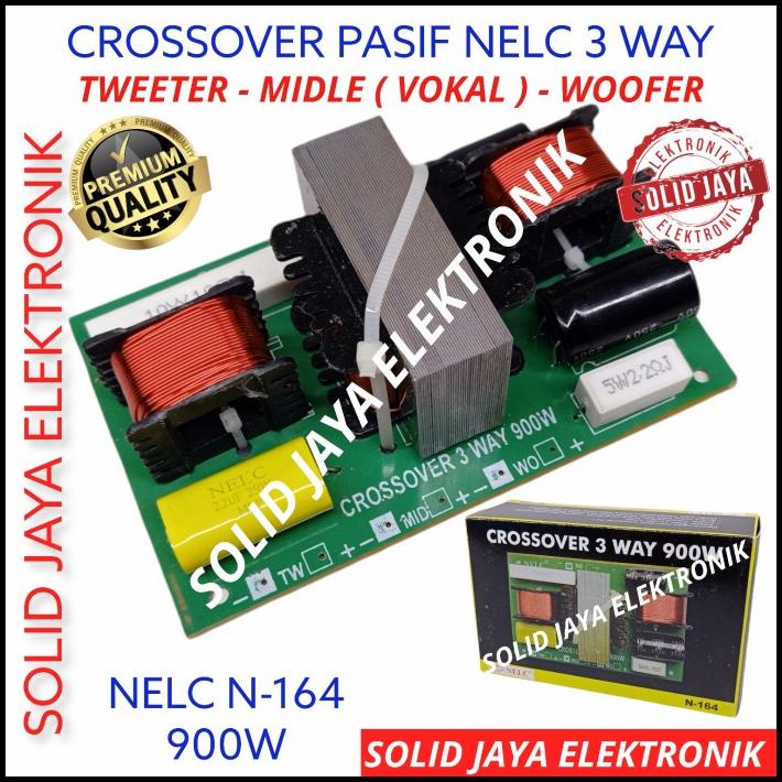 Crossover 3 Way 900W Nelc N-164 Crossover Pasif 3 Way 900 Watt Nelc