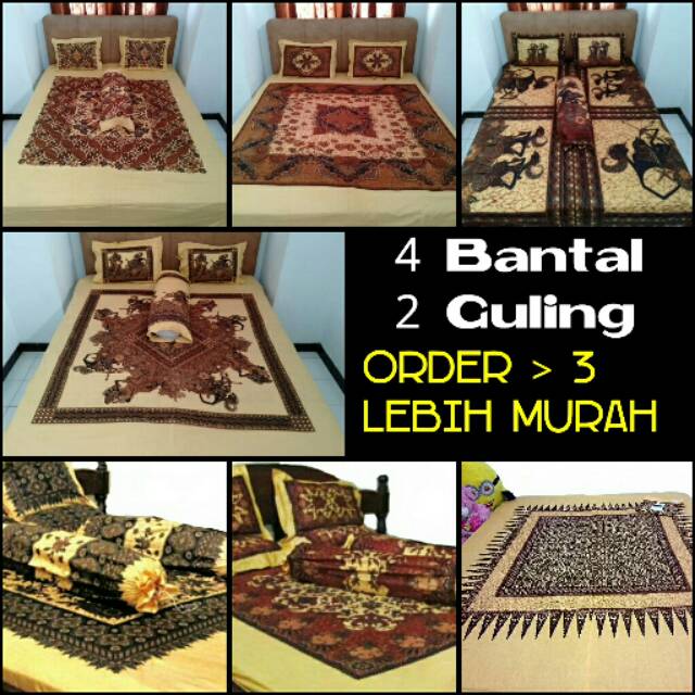  SPREI  BATIK  ASLI SP078 BAHAN KATUN ADEM TERMURAH DAN 