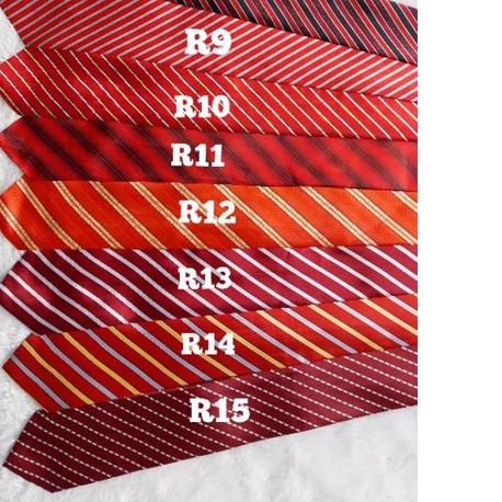 ⅎ Dasi merah - dasi garis merah - dasi merah garis - dasi merah motif - dasi pria - dasi ➨
