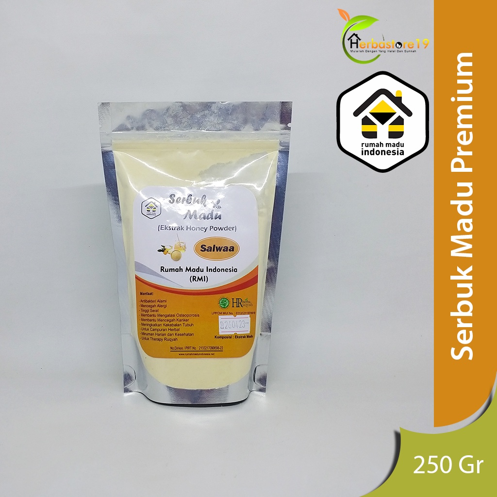 Honey powder | Serbuk madu murni | Madu bubuk murni | Bubuk Minuman Kemasan 250 Gram