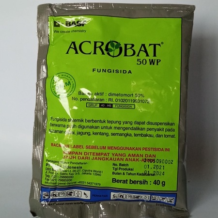 Fungisida ACROBAT 50 WP Bahan Aktif Dimetomorf 50%  40g