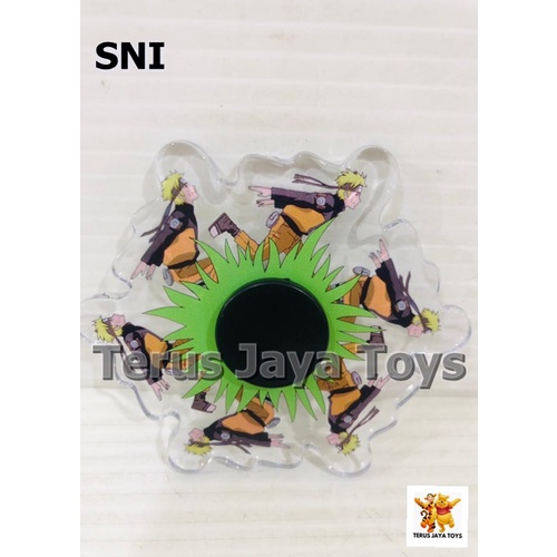 Promo Mainan Fidget Spinner Tiktok Murah 15 Karakter 3D Naruto Among Us-Spinner Naruto