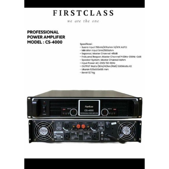 power amplifier first class cs4000 cs 4000 firstclass original