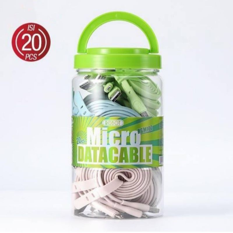 ROBOT Kabel Data RGM 100 Data Cable USB 2.1A 100cm Ori 100 %