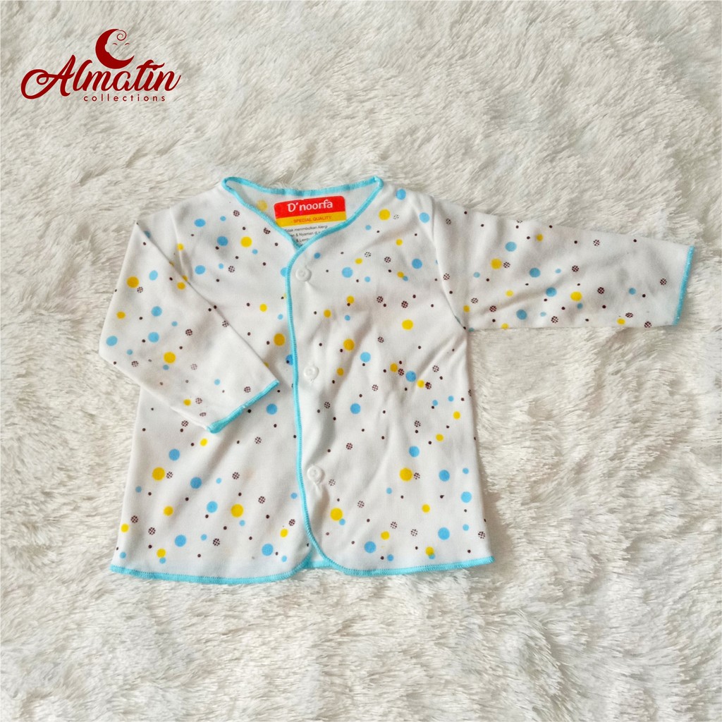 3 Pcs Atasan Kancing Bayi Lengan Panjang / Baju Tidur Baby Born Murah Laki Perempuan