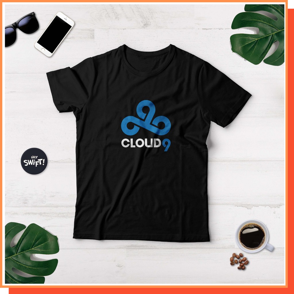 Kaos T-Shirt CLOUD9 LOGO Cotton Combed 30S Standar Distro