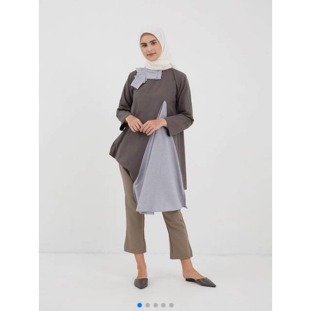 Jenna & kaia hara top dark grey #jenna&kaia #salejenna&kaia #fashiomuslim