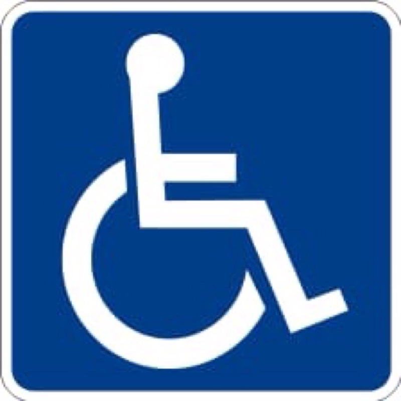 Papan Sign Disabilitas 40*40 cm