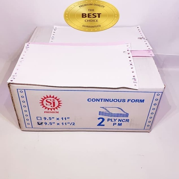 

CONTINUOUS FORM 9,5 X 11/2 2PLY SJ PREMIUM (PRS - BAGI 2)