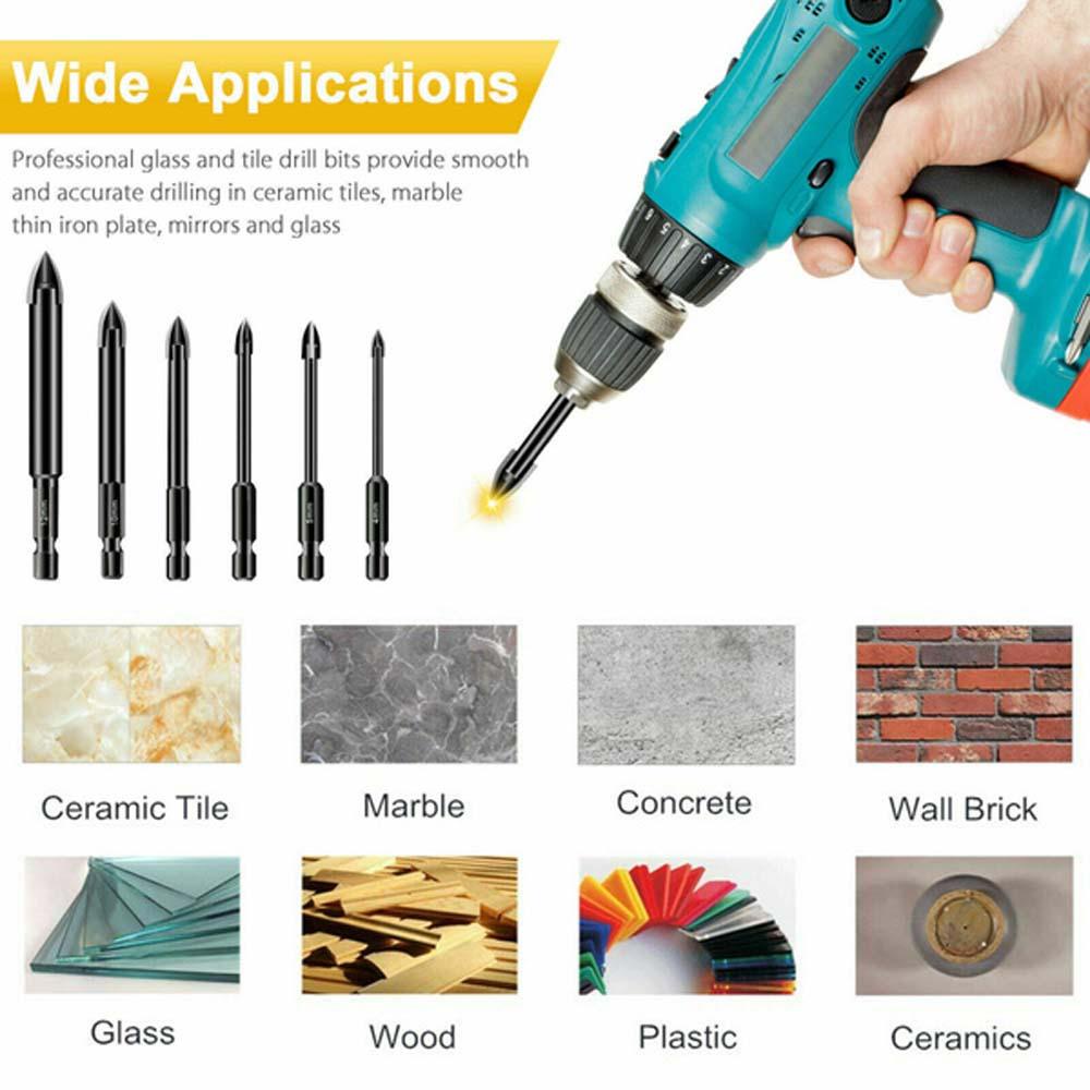 Lanfy Mata Bor Potong Alloy Aksesoris Elektrik Hex Shank Center Drilling Tools Power Tools