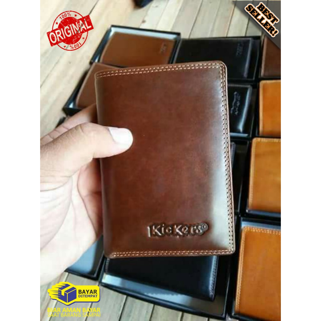Dompet Pria Kulit Asli Original Kickers DKC22 100% Kulit Sapi Asli
