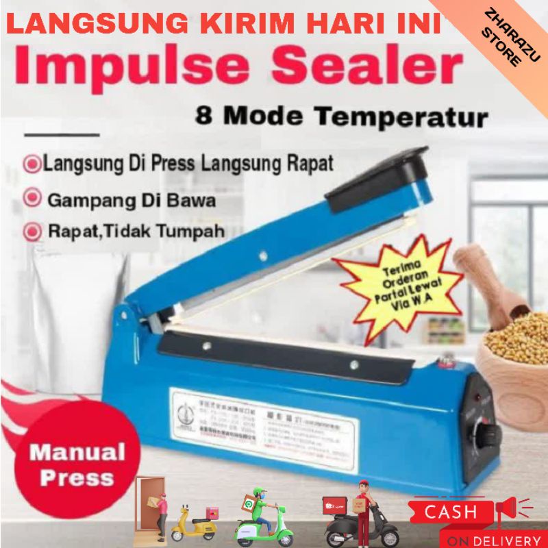 Produk New Termurah Alat Press Plastik Impulse Sealer 20 CM alat Perekat plastik/  Impulse Sealerr / Alat Pres Plastik Krupuk Kripik Snack / Alat Press Perekat plastik