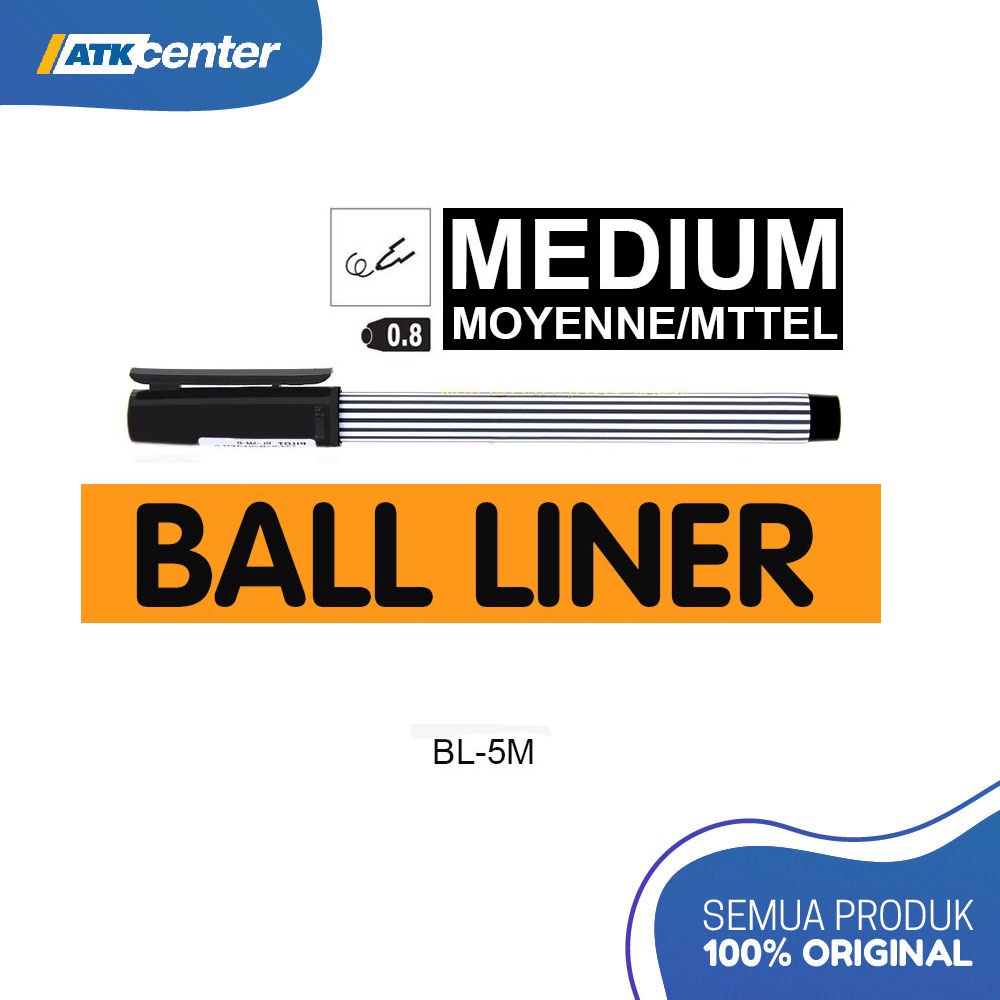 

Ballpoint / Bulpen PILOT Ball Liner BL-5M Medium 0.8 mm