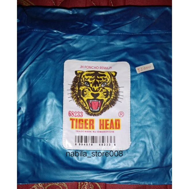 jas hujan ponco remaja merk tiger head 68233