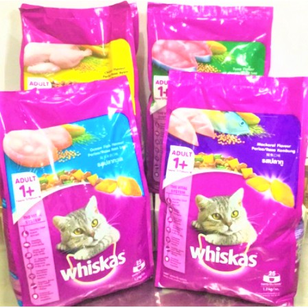Whiskas Adult 1.2kg Whiskas Skin & Coat 1,1kg Whiskas Indoor 1,1kg - Makanan Kucing Dewasa