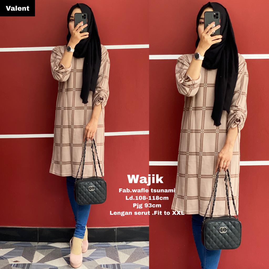  TUNIK  WAJIKA BAJU  ATASAN WANITA REMAJA  TUNIK  TRENDY 