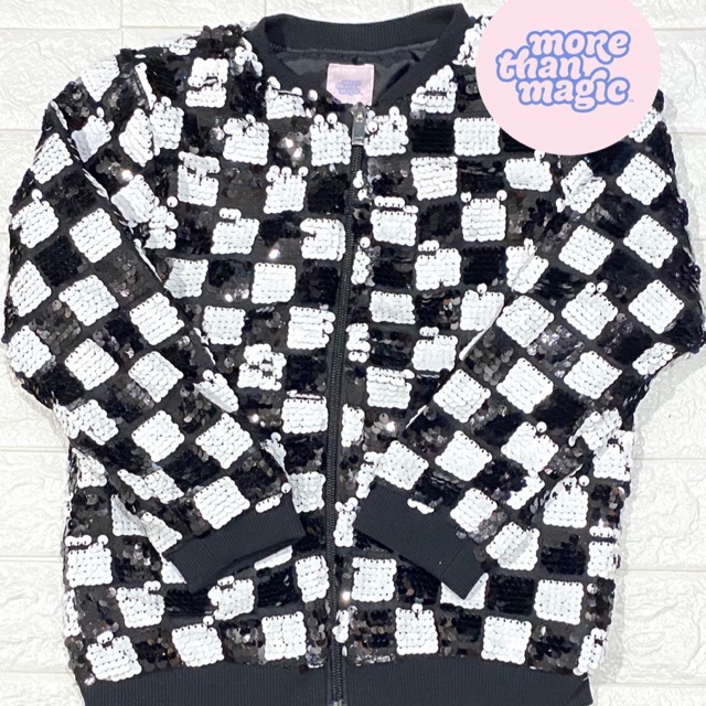Jaket anak perempuan black n white branded more than magic sisa ekspor baju anak