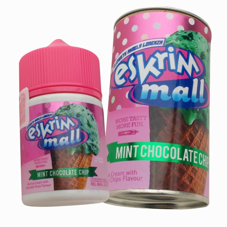 LIQUID ES KRIM MALL V1 - ESKRIM MALL MINT CHOCOLATE CHIP - 60ML