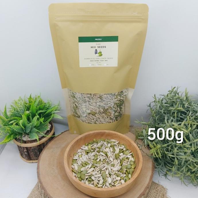 

Prodex Raw Mix Seeds 500g - Pumpkin & Sunflower Seeds - Cemilan, Snack
