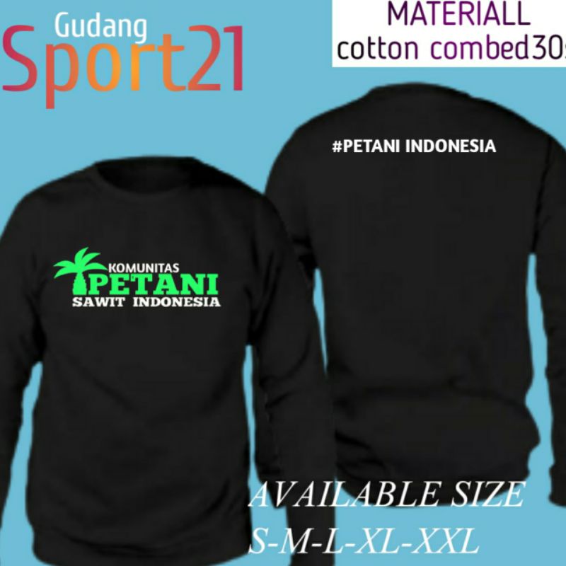 kaos baju lengan panjang petani sawit indonesia kaos petani