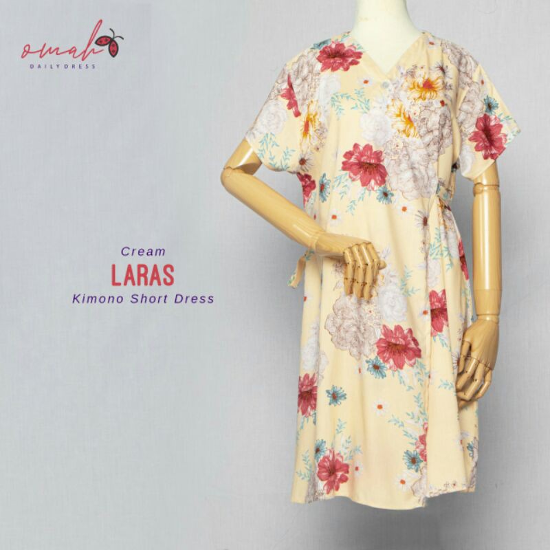 Kimono Short Dress Laras Katun Rayon by Omah Daily Dress