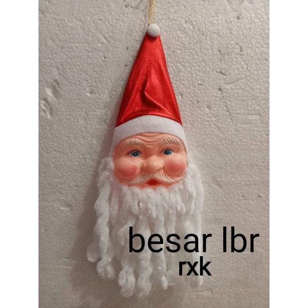 Santa Clause jumbo, bisa untuk pohon natal atau hiasan pintu, harga 1biji