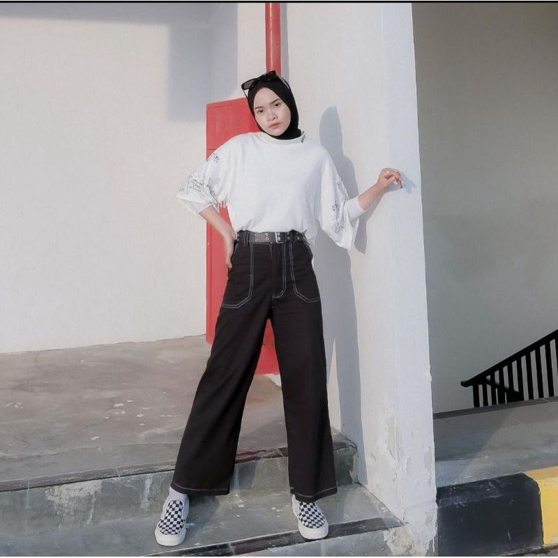 Amber Pants Premium | Amber Pants Stradyvarius |Celana katun termuraho