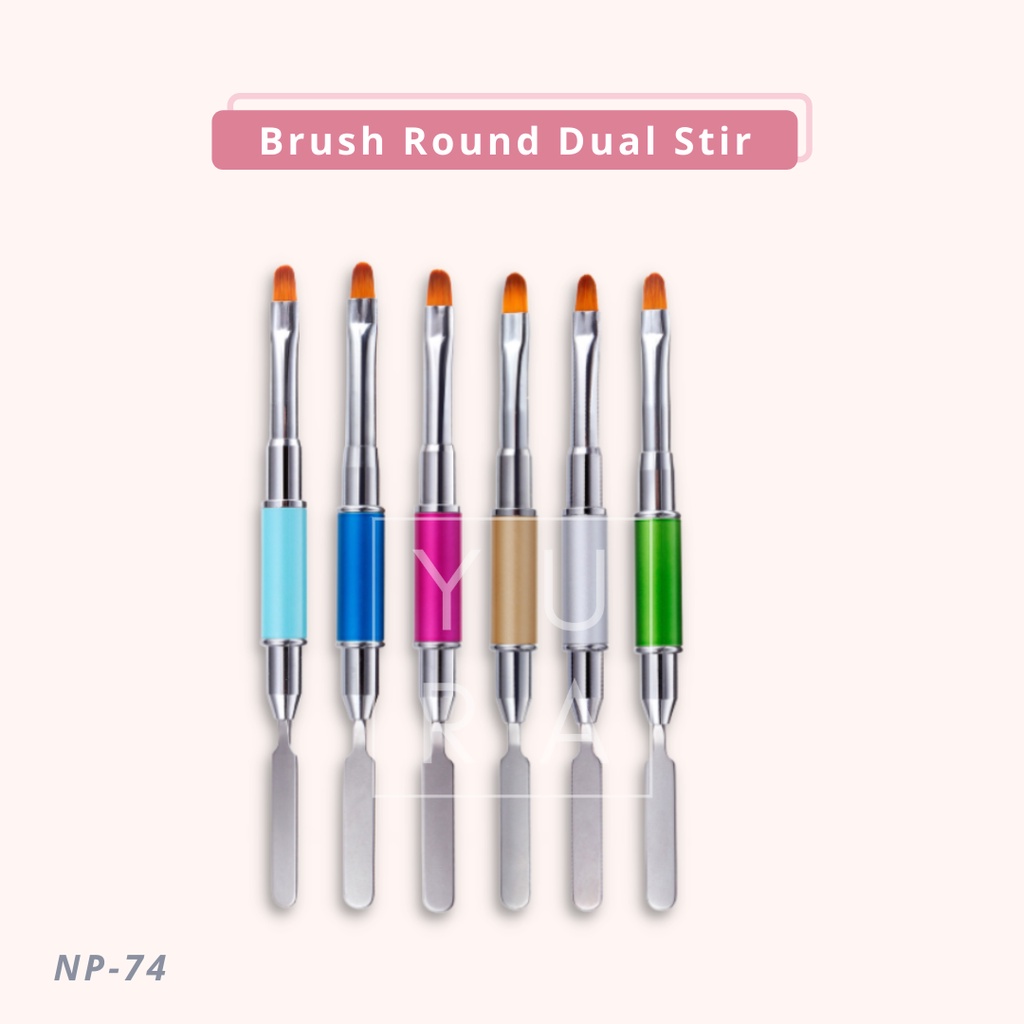Brush Round dual stir alum warna NP-74