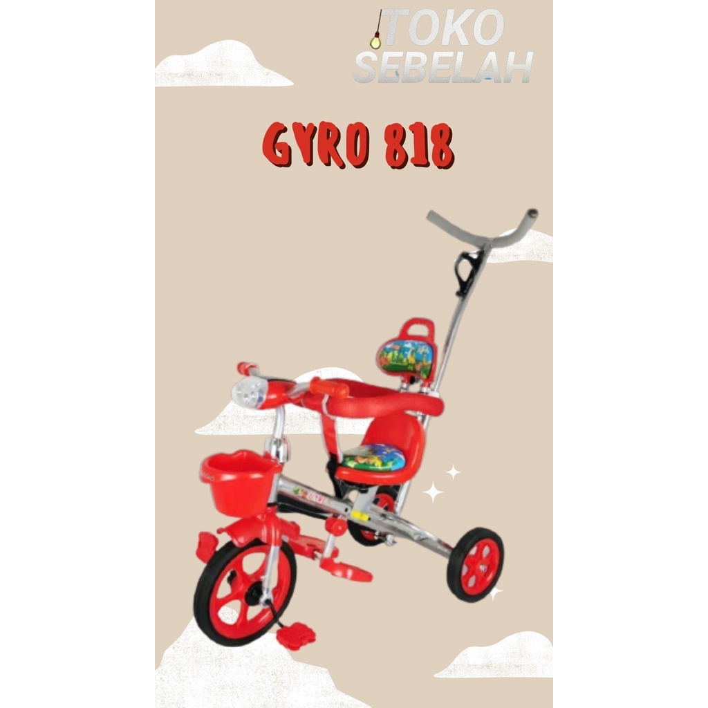 GY 818 - Sepeda Roda Tiga Anak roller GYRO 818 Tricycle Bike Murah