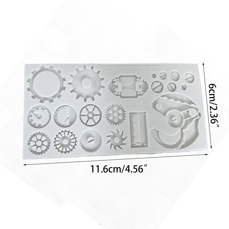 SIY Silicone Mold Steampunk Theme Heat-Resistant Fondant Mould Sugarcraft Molds for DIY Soap  Cake Baking Clay Crafts